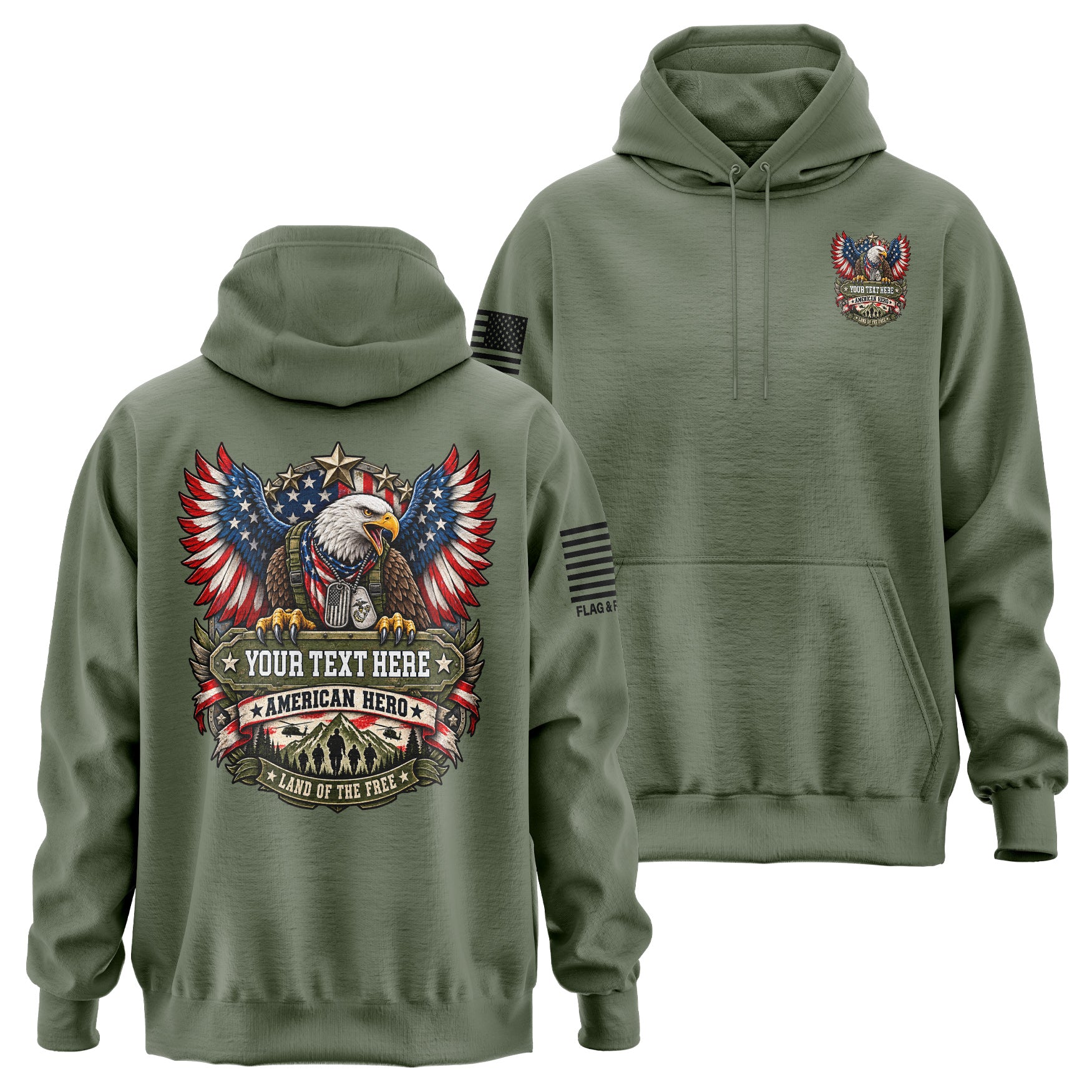 Custom American Hero Hoodie
