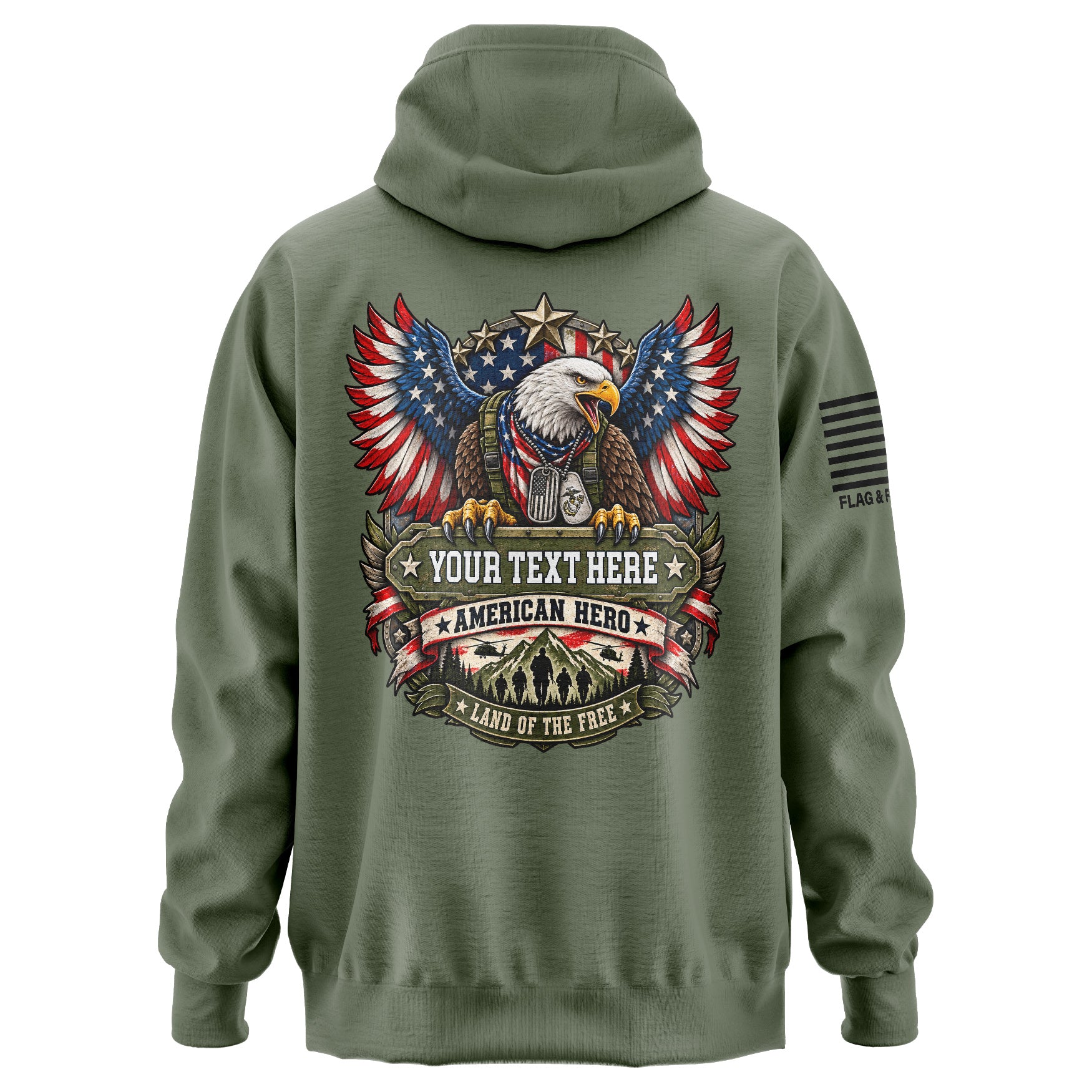 Custom American Hero Hoodie