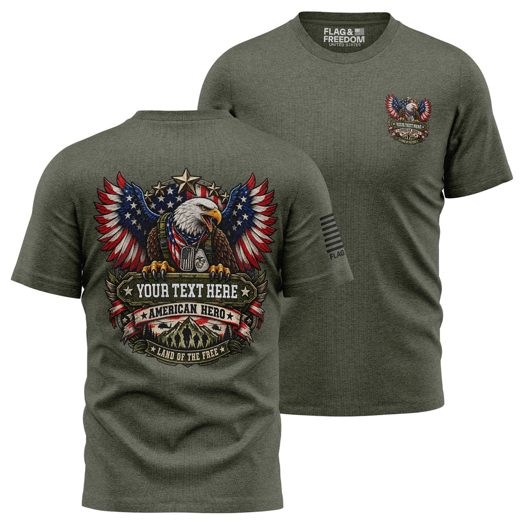 Custom American Hero Mens Shirt