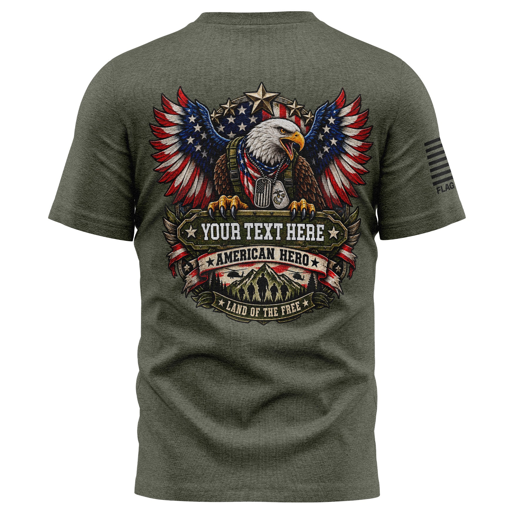 Custom American Hero Mens Shirt